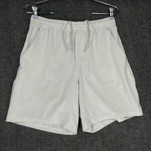 Lululemon Pace Breaker Shorts Mens M Beige unlined 7" Running Drawstring